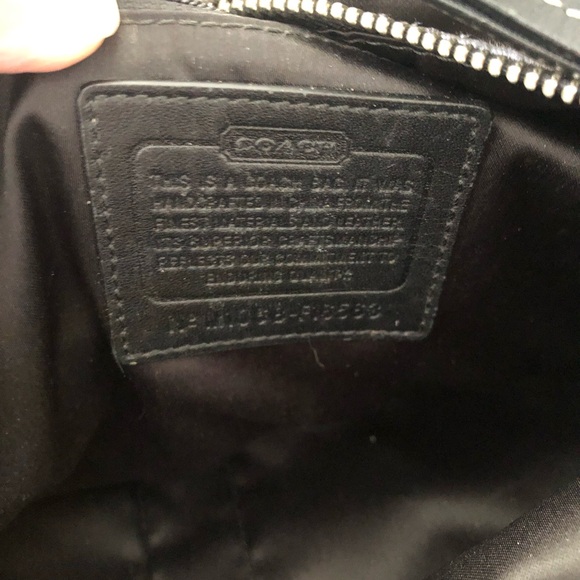 Coach Gray Logo Carriage Satchel with Black Trim - Picture 3 of 4